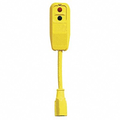 Plug-In GFCI w/Cord 9.0 15A Yel 120V