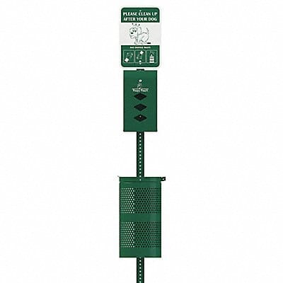 Pet Waste Station Vertical White 17 gal.