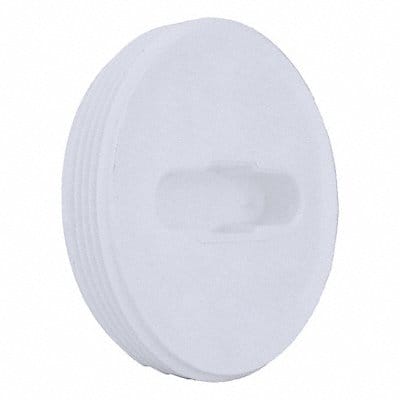 Flush Cleanout Plug 4 in MNPT White