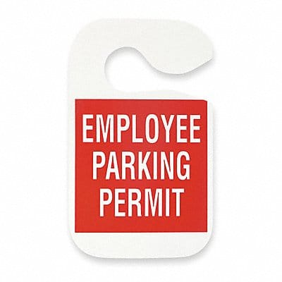 Employee Parking Permit Red PK5