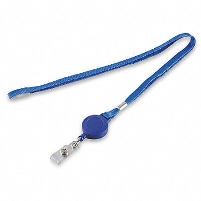 D0076 Flat Neck Cord and Reel Blue