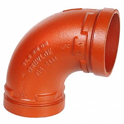 90 Elbow Ductile Iron 2 1/2 in Orange