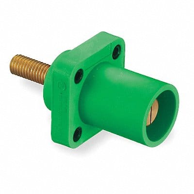 Recpt Green Male Double Set Screw 400 A