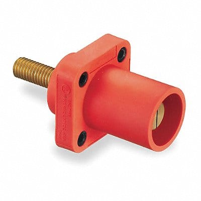 Recpt Red Male Double Set Screw 400 A