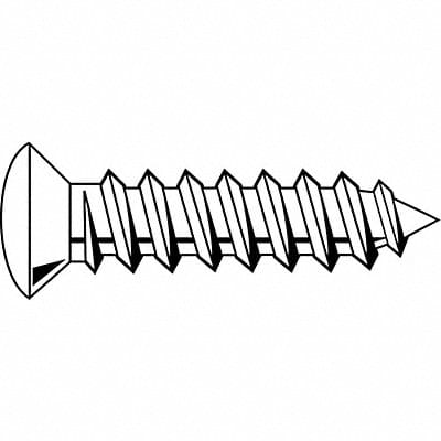 ShtMtlScrw Scrw Sz #6 Zinc 3/4 L PK100