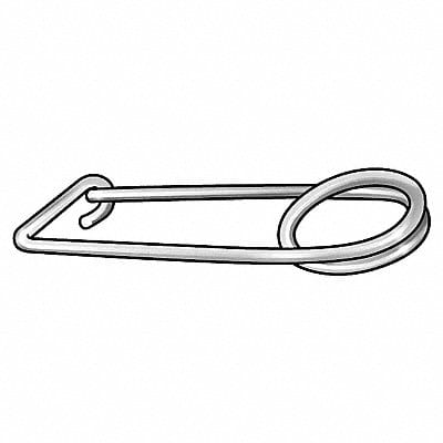 SafetyPin Zinc 0.148x3 3/4 Sq Pk10