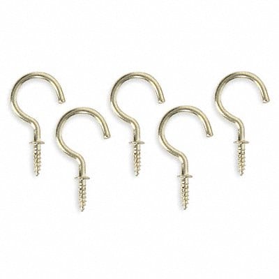 Single Point Hook Brass 7/8 L PK20 Single Point Hook Brass 7/8 L PK20
