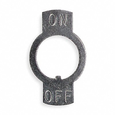 Toggle Switch Legend Plate On/Off PK25