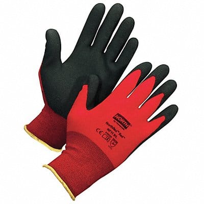 Coated Gloves L Black/Red PR