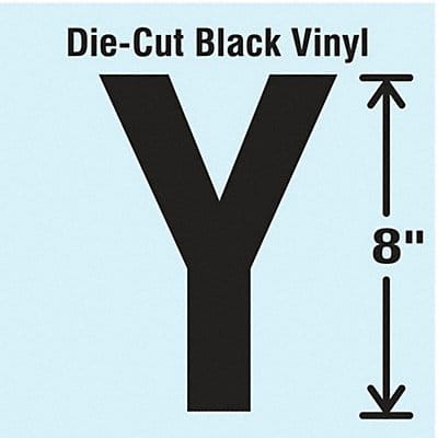 K8341 Die Cut Letter Label Y
