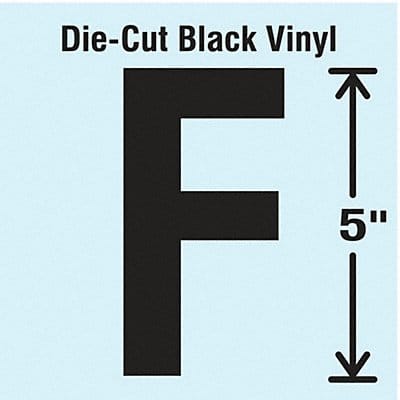 Die Cut Letter Label F 10 Cards PK10