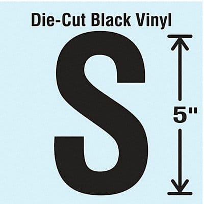 Die Cut Letter Label S 10 Cards PK10