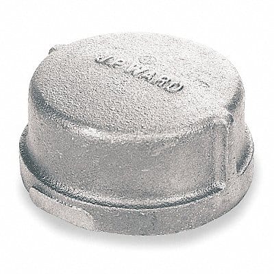 Round Cap Malleable Iron 4 in FNPT
