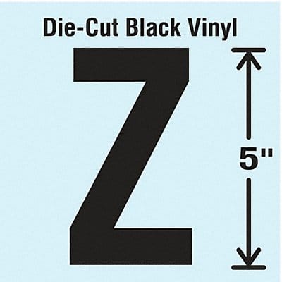 Die Cut Letter Label Z 10 Cards PK10