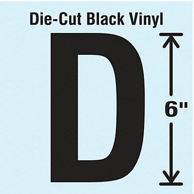 K8340 Die Cut Letter Label D