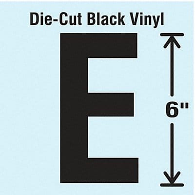 K8340 Die Cut Letter Label E