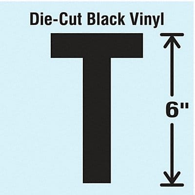 K8340 Die Cut Letter Label T