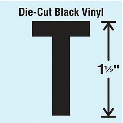 Die Cut Letter Label T 10 Cards PK10