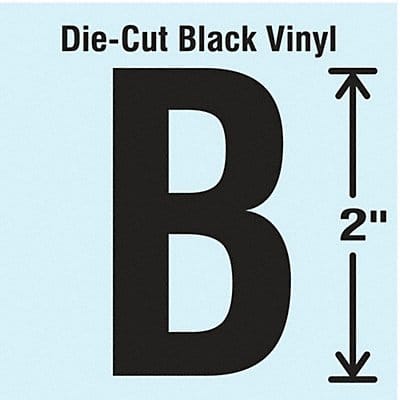 Die Cut Letter Label B 10 Cards PK10