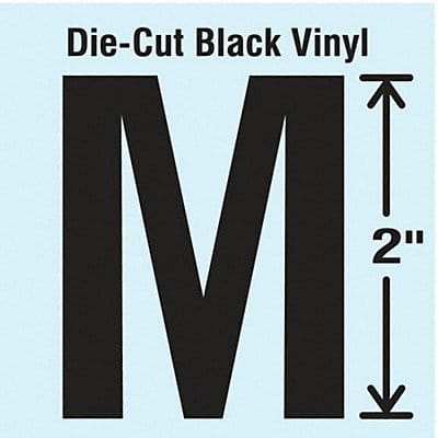 Die Cut Letter Label M 10 Cards PK10