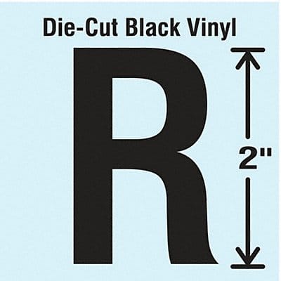 Die Cut Letter Label R 10 Cards PK10