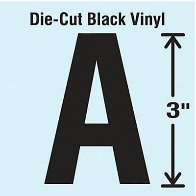K8339 Die Cut Letter Label A 10 Cards PK10