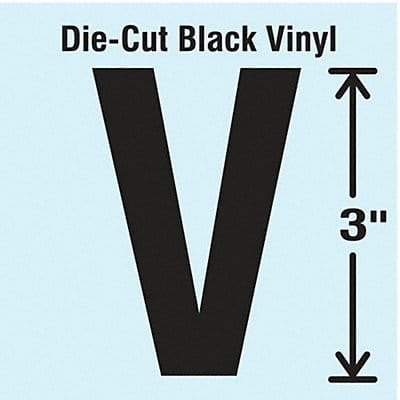 K8339 Die Cut Letter Label V 10 Cards PK10