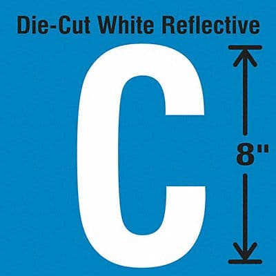 Die-Cut Reflective Letter Label C