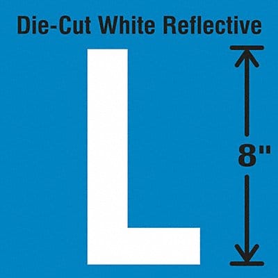 Die-Cut Reflective Letter Label L