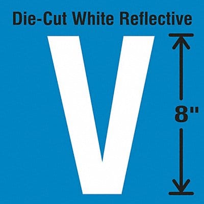 Die-Cut Reflective Letter Label V