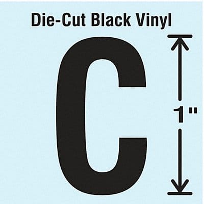 K8338 Die Cut Letter Label C 10 Cards PK10