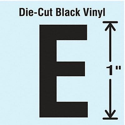 K8338 Die Cut Letter Label E 10 Cards PK10