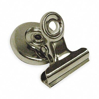 Magnetic Bulldog Clip 1In Slvr PK2