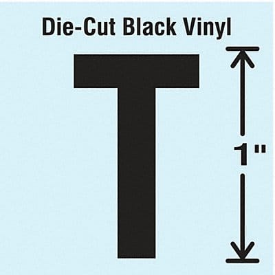K8338 Die Cut Letter Label T 10 Cards PK10