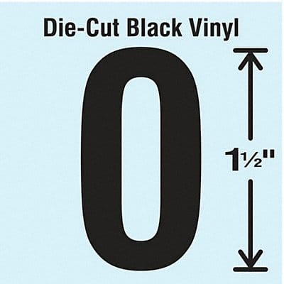 Die Cut Number Label 0 10 Cards PK10