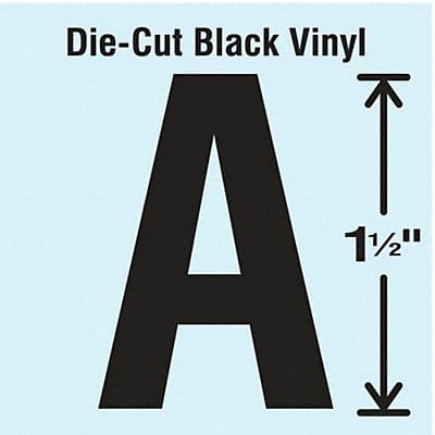 Die Cut Letter Label A 10 Cards PK10