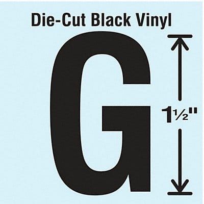 Die Cut Letter Label G 10 Cards PK10