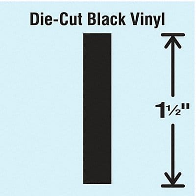 Die Cut Letter Label I 10 Cards PK10