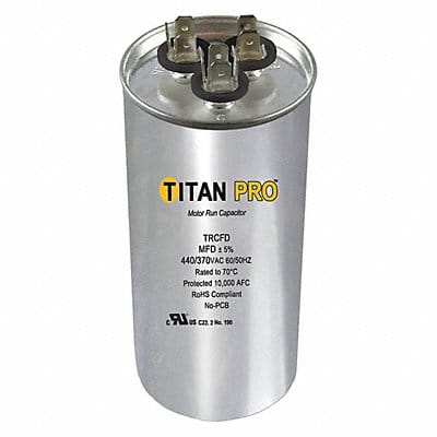 Dual Run Capacitor 55/75 MFD 4 53/64 H