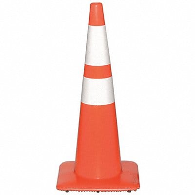 Traffic Cone 28 In Orange White Collars