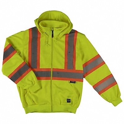 Hi-Vis Hooded Sweatshirt M Yellow/Green