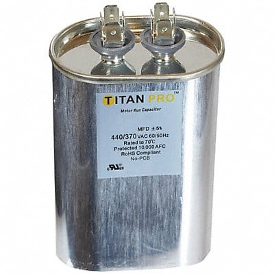 Motor Run Capacitor 45 MFD 4 61/64  H