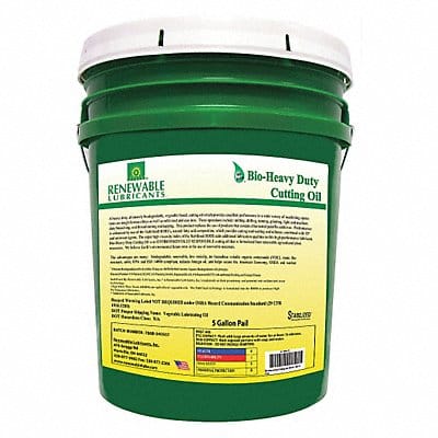 Cutting Oil Pail Yellow 5 gal.