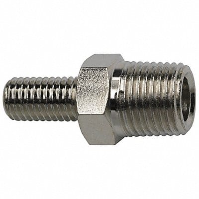 Lube Adapter Plated Brass Silver NPT