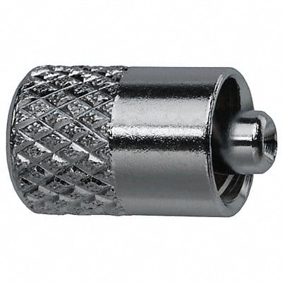 Male Luer Lock Blank Plated Brass Silver