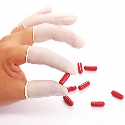 G6132 Powdered Finger Cots White M Pk1440