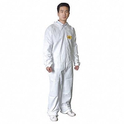 Coveralls 4XL Wht Film Lam PK25