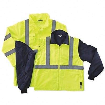 Hooded Jacket Insulated Lime/Black 2XL