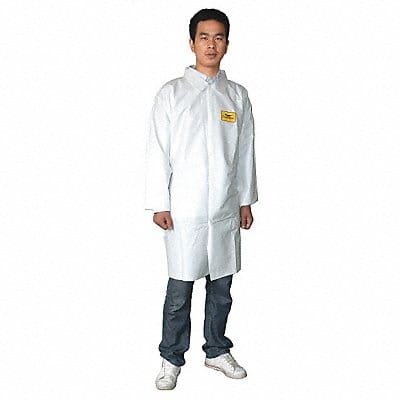 Lab Coat White Button XL PK30