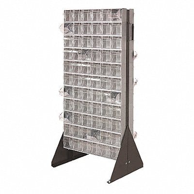 Double Sided Tip-Out Bin Rack 52 in Double Sided Tip-Out Bin Rack 52 in
